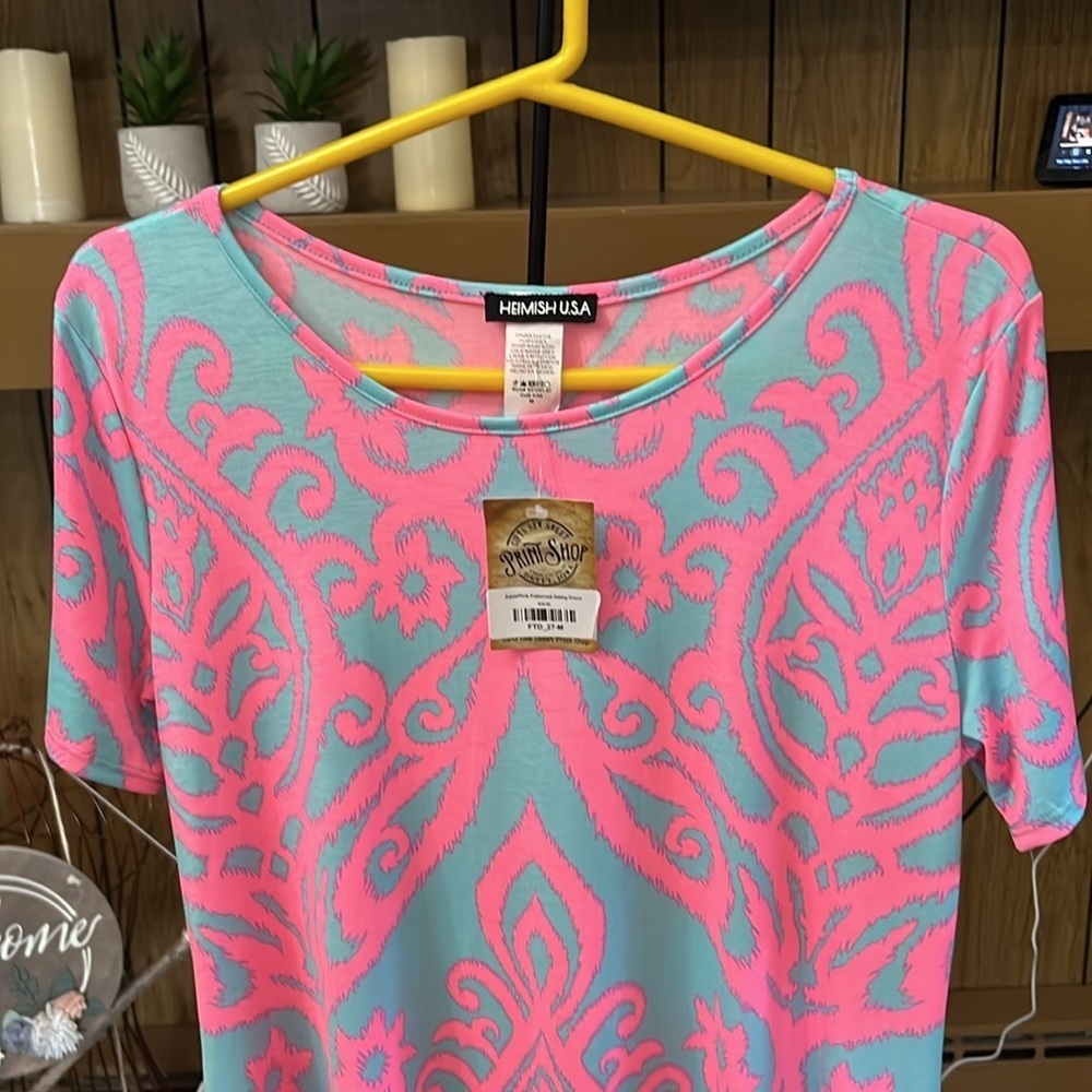 Simply Southern Pink and Blue Sundress Mini - Picture 2 of 3